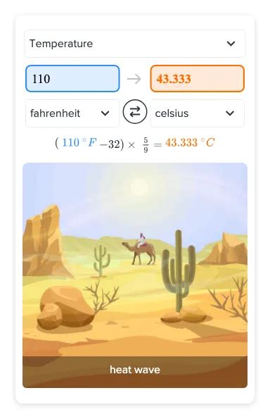 110 F To C
