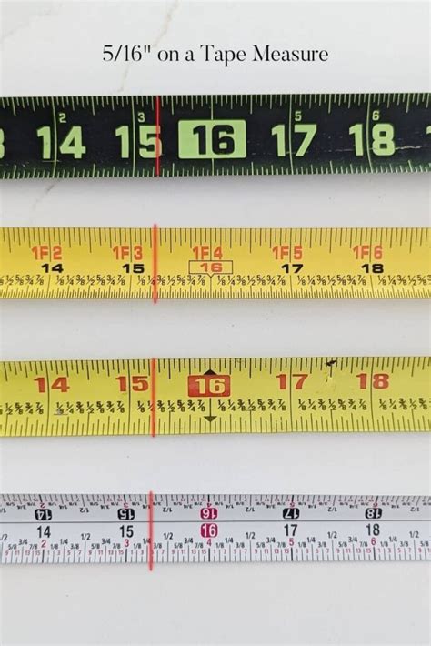 3/16 On Tape Measure