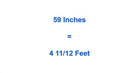 59 Inches In Feet