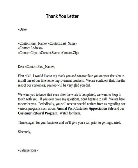 74 Thank You Letter Examples To Download 74 Thank You Letter Examples To Download