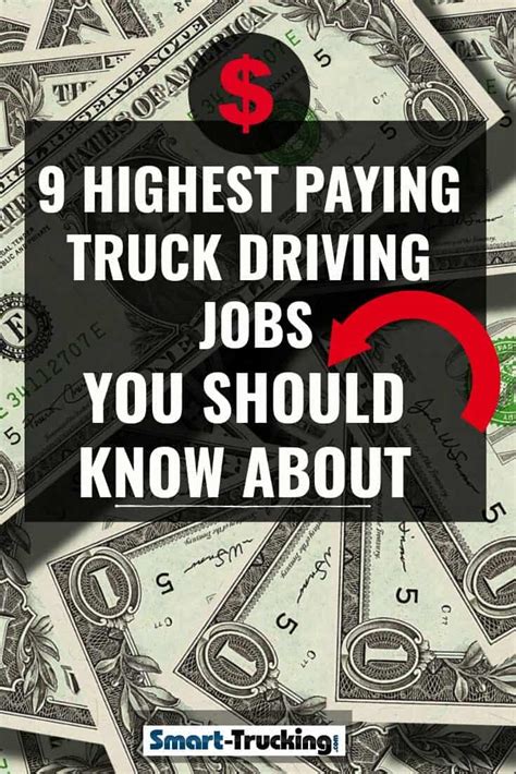 9 High Paying Truck Driver Jobs In 2019 You Should Know About