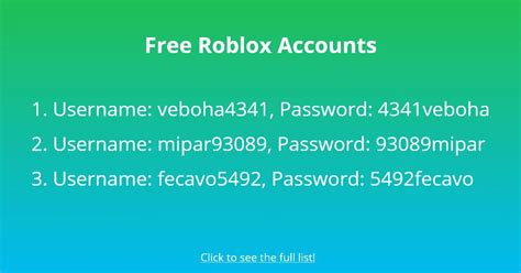 5 Roblox Accounts Tips