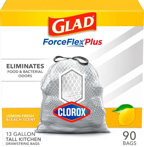 Amazon Com Glad Forceflex Heavy Duty Large Drawstring Trash Bags Hold 80 Lb 30 Gal 50 Ct Package May Vary Health Household Amazon Com Glad Forceflex Heavy Duty Large Drawstring Trash Bags Hold 80 Lb 30 Gal 50 Ct Package May Vary Health Household