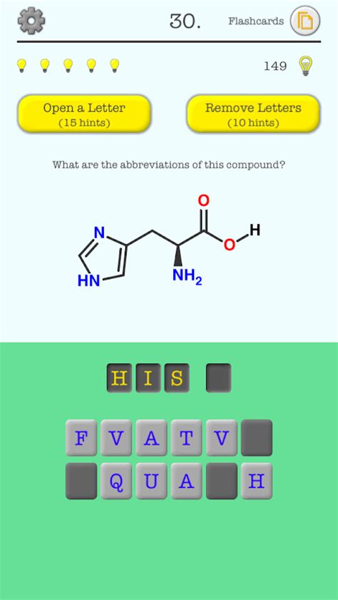 Amino Acids Quiz Game
