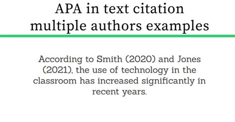 Apa Intext Citation Multiple Authors