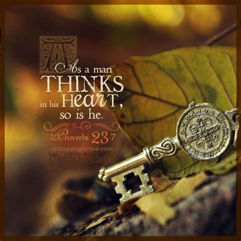 As A Man Thinketh In His Heart So Is He
