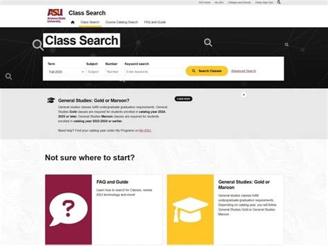Asu Class Search