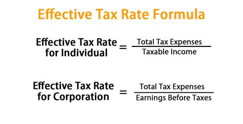 Average Tax Rate Formula