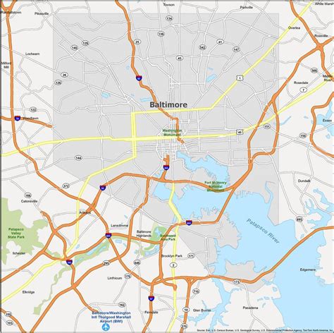 Baltimore Map Maryland Gis Geography Baltimore Map Maryland Gis Geography