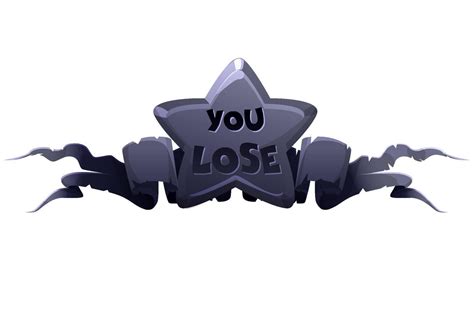 Black Star Badge You Lose Game Award Icon For 2D 18885244 Png Black Star Badge You Lose Game Award Icon For 2D 18885244 Png