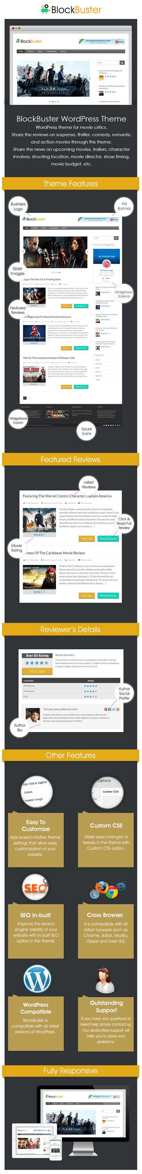 Blockbuster Movie Review Wordpress Theme Inkthemes