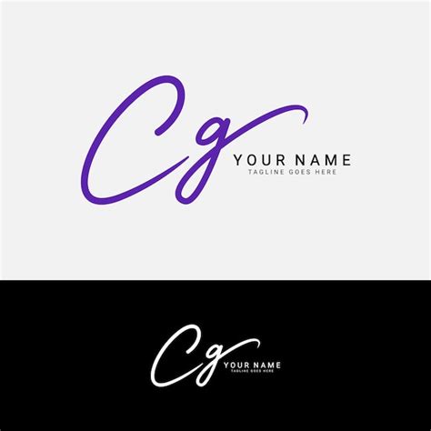 C G Cg Initial Letter Logo Alphabet Cg Handwritten Signature Logo C G Cg Initial Letter Logo Alphabet Cg Handwritten Signature Logo