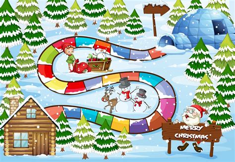 Christmas Board Game 521887 Vector Art At Vecteezy