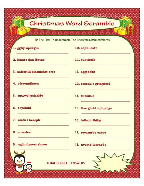 Christmas Song Scramble Free Printable Rossy Printable Christmas Song Scramble Free Printable Rossy Printable
