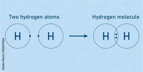 Covalent Bond Of The Hydrogen Molecule Two Hydrogen Atoms And Hydrogen Covalent Bond Of The Hydrogen Molecule Two Hydrogen Atoms And Hydrogen