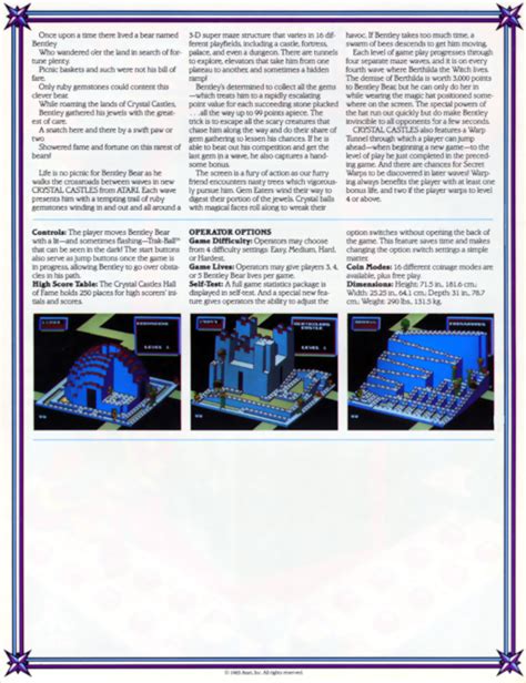 Crystal Castles Version 3 Arcade Gorser Play Video Game Faqs
