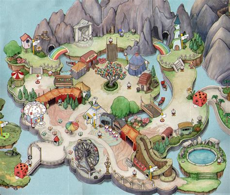 Cuphead S World 2 Inkwell Isle Screenshots Stitched Together R Gaming