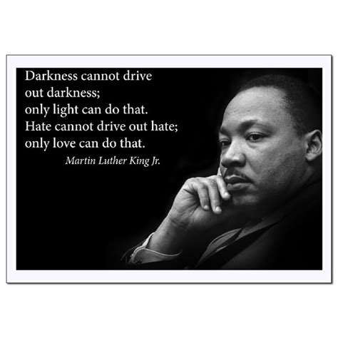 Darkness Quote Martin Luther King Vintage Poster Print Wall Art No