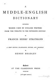 Download Book A Middle English Dictionary Containing Words Used By Download Book A Middle English Dictionary Containing Words Used By