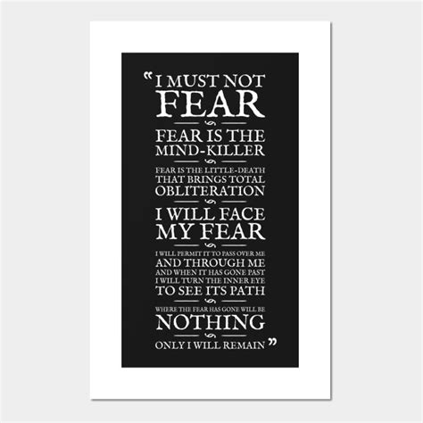 Dune Litany Against Fear Dune Posters And Art Prints Teepublic Dune Litany Against Fear Dune Posters And Art Prints Teepublic