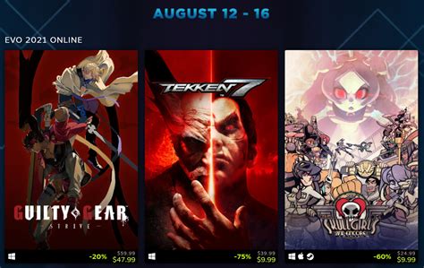 Evo 2021 Fighting Game Steam Sale Tfg Fighting Game News Evo 2021 Fighting Game Steam Sale Tfg Fighting Game News