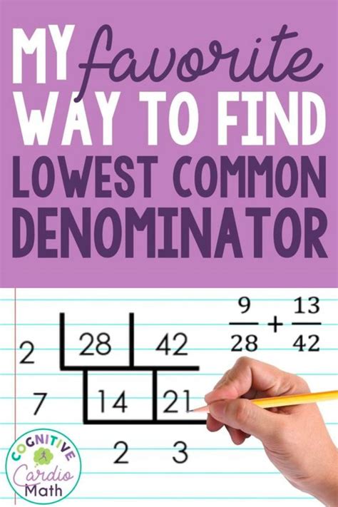 Finding The Least Common Denominator With The Ladder Method Cognitive Cardio Math Finding The Least Common Denominator With The Ladder Method Cognitive Cardio Math