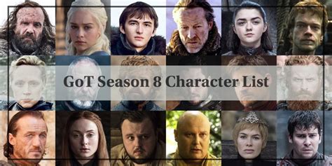 Game Of Thrones Character List Season 3 Olporac