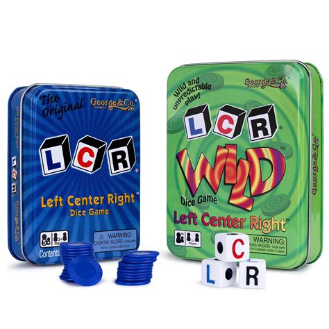 George Amp Company Llc Lcr Left Right Center In Blue Amp Lcr Wild Dice