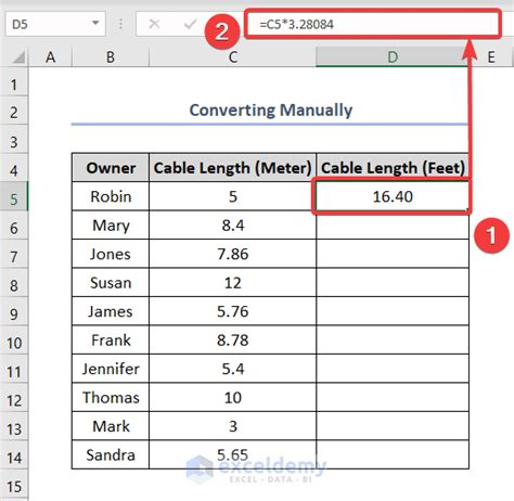 How To Convert Feet To Meters In Excel 4 Simple Methods Exceldemy How To Convert Feet To Meters In Excel 4 Simple Methods Exceldemy