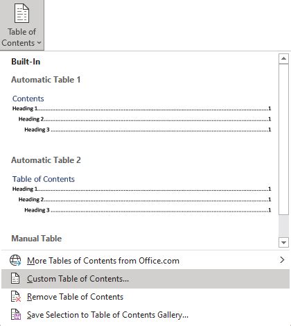 How To Create Multiple Tables Of Contents In One Word Document