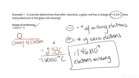 How To Determine The Number Of Electrons On An Object Given Its Net Charge In Coulombs Physics Study Com How To Determine The Number Of Electrons On An Object Given Its Net Charge In Coulombs Physics Study Com