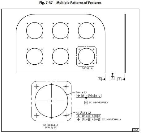 How To Dimension Multiple Patterns On Drawing Drafting Standards Gd How To Dimension Multiple Patterns On Drawing Drafting Standards Gd