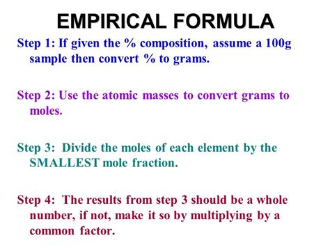 How To Do Empirical Formula