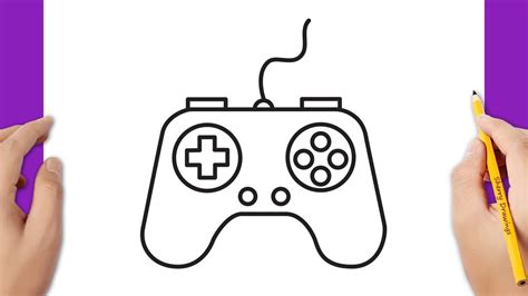 How To Draw A Game Controller Easy Step By Step Youtube How To Draw A Game Controller Easy Step By Step Youtube