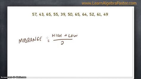 How To Find Midrange