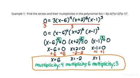 How To Find Zeros Their Multiplicities Given A Polynomial Function Written In Factored Form Algebra Study Com How To Find Zeros Their Multiplicities Given A Polynomial Function Written In Factored Form Algebra Study Com