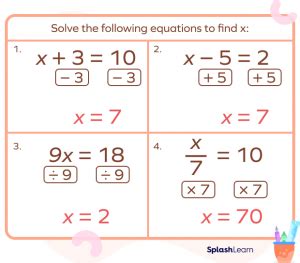 How To Solve One Step Equations Algebra 1 How To Solve One Step Equations Algebra 1