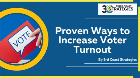 Increase Voter Participation Six Proven Steps Sbs