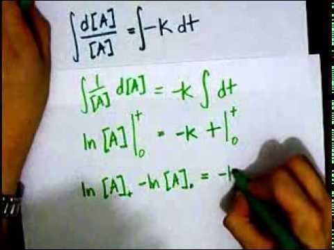 Integrated Rate Law First Order Youtube Integrated Rate Law First Order Youtube