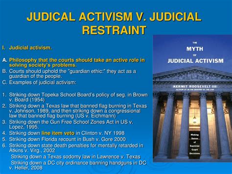 Judicial Restraint Vs Judicial Activism