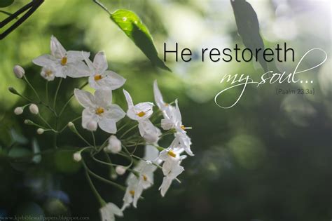 Kjv Bible Wallpapers He Restoreth My Soul Psalm 23 3 Kjv Bible Wallpapers He Restoreth My Soul Psalm 23 3