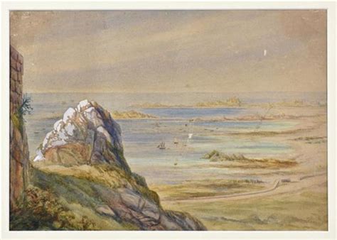 Lot English School Early 20Th Century The Guet Guernsey Cobo Bay Lot English School Early 20Th Century The Guet Guernsey Cobo Bay