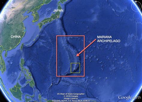 Marianna Trench Location