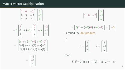 Matrix Multiplication By Vector