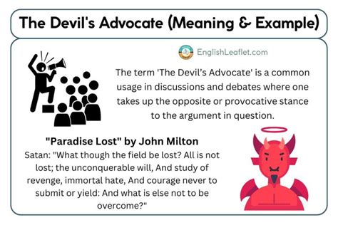 Meaning Devil's Advocate