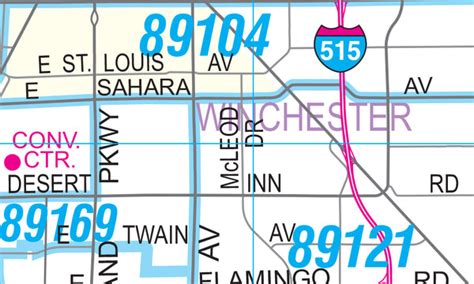 Metropolitan Las Vegas Major Streets And Freeways With Zip Codes Gloss Metropolitan Las Vegas Major Streets And Freeways With Zip Codes Gloss