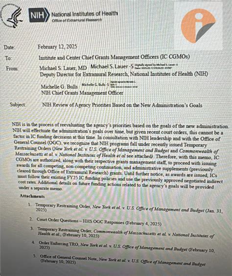 Nih Funding Freeze