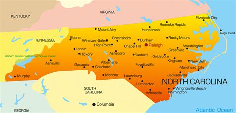 North Carolina Map Guide Of The World North Carolina Map Guide Of The World