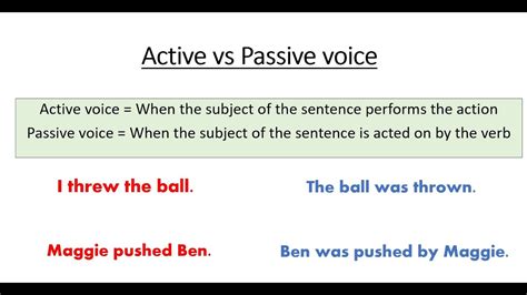 Passive Vs Active Voice A Level English Language Youtube Passive Vs Active Voice A Level English Language Youtube