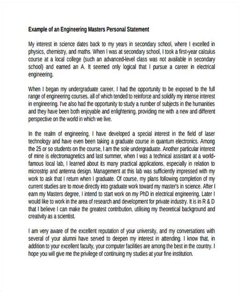 Personal Statement For Masters Degree In Finance Calculation And